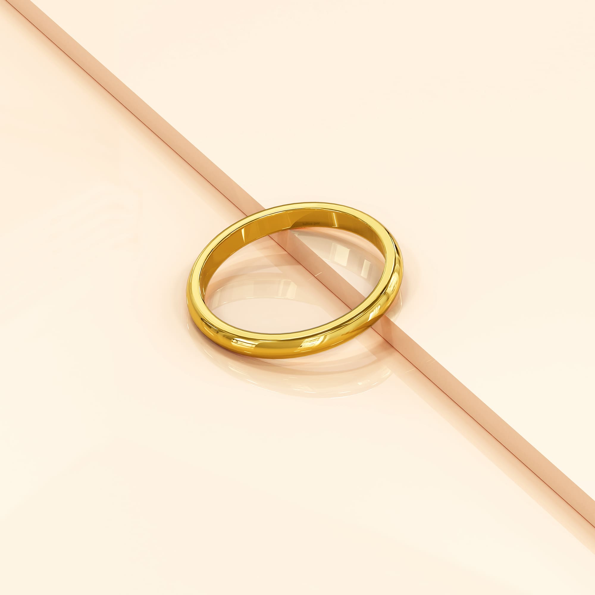 Camille Minimal Stacker Ring in Gold