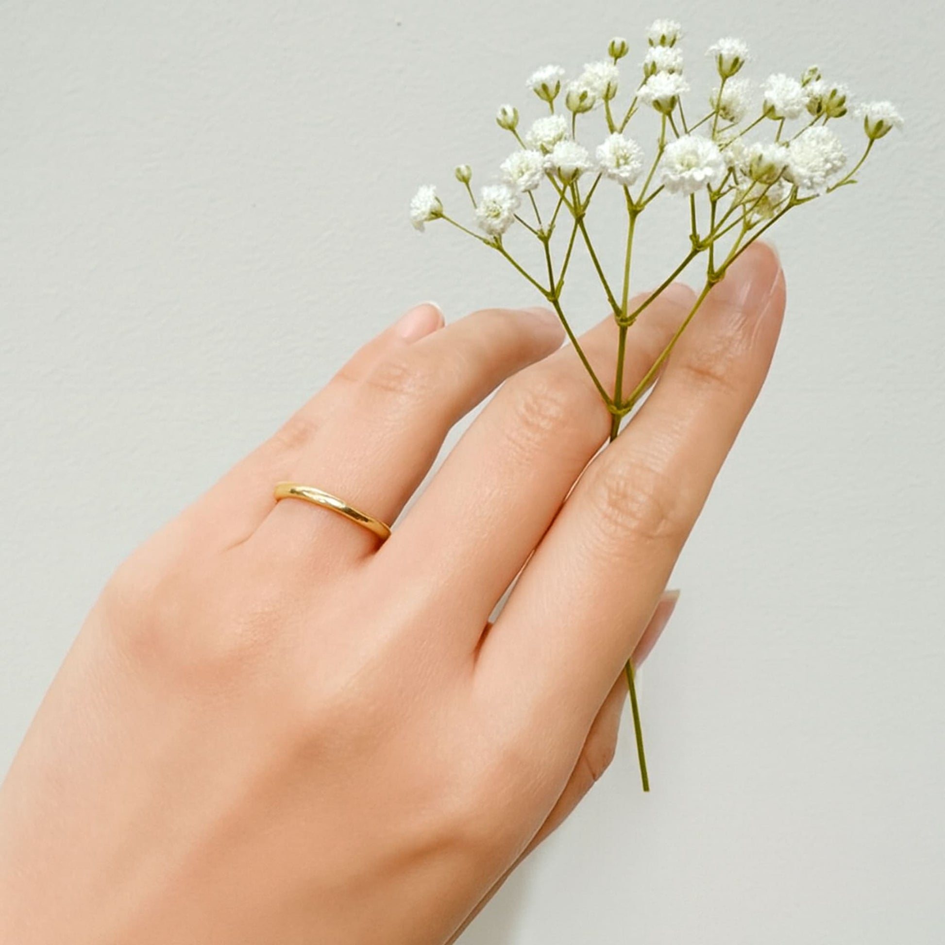 Camille Minimal Stacker Ring in Gold - 7