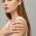 Camille Minimal Stacker Ring in Gold - 9