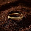 Deva Glitter Textured Stacker Ring - 5