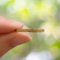 Deva Glitter Textured Stacker Ring - 7