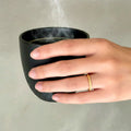 Deva Glitter Textured Stacker Ring - 9