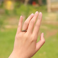 Louise Minimalist Rose Gold Ring - 10
