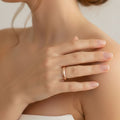Louise Minimalist Rose Gold Ring - 9