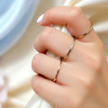 Rose Gold Simplicity Slim Ring - 12