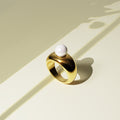 Pearl of the Sirens Gold Layered Ring