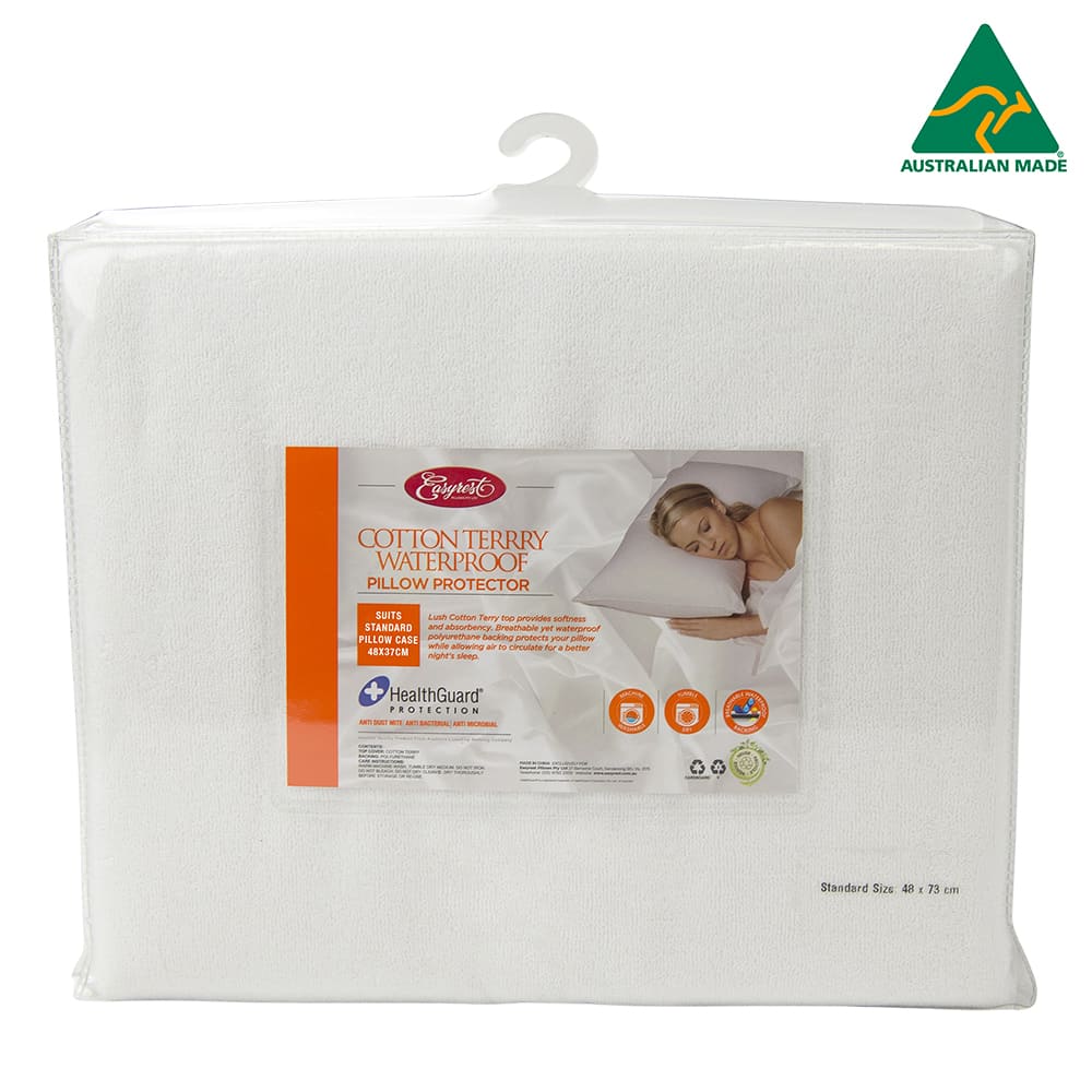 Easy Rest Cotton Terry Waterproof Standard Pillow Protector