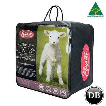 Easy Rest Australian Luxury All Season 100% Pure Wool Quilt 300GSM