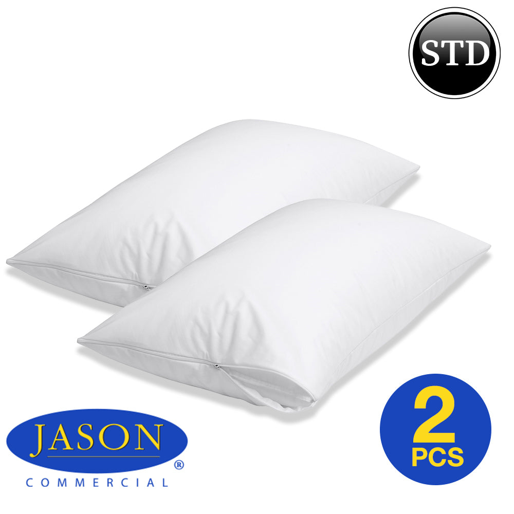 2pc Pack Jason Eva Clean Pillow Protectors Waterproof Standard