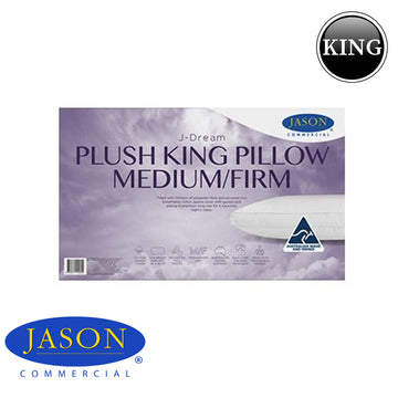 Jason J-Dream PLUSH 1100g King Pillows - MEDIUM/FIRM