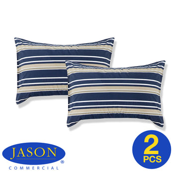 2 Pack Jason Brighton Printed Pillowcases Midnight Blue Standard