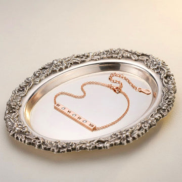 Krystal Couture Roman Plate Bracelet in Rose Gold