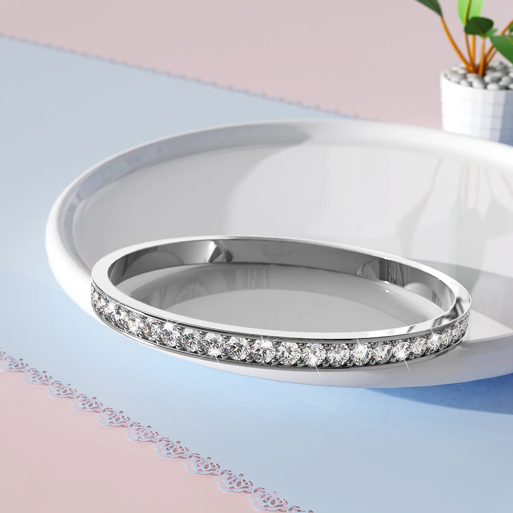360 Classic Bangle Embellished with Swarovski® Crystals