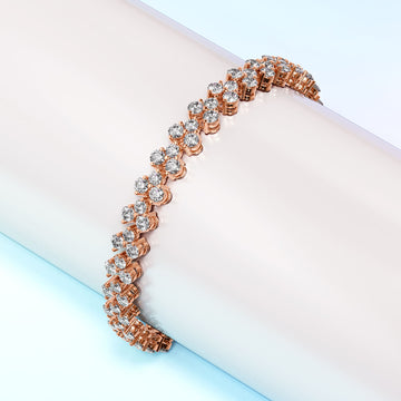 Chitra Tennis Bracelet Embellished With SWAROVSKI® Crystals