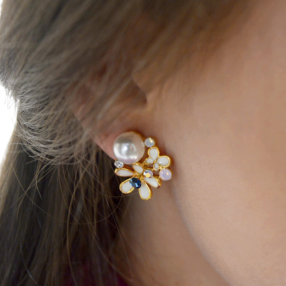 Spring Sweetness Earrings Embellished With SWAROVSKI® Crystals Pearls