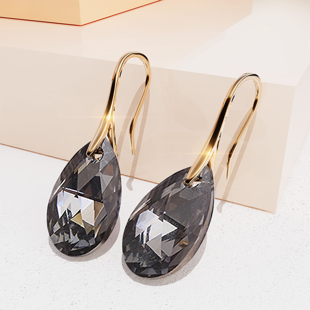 Yasmine Drop Earrings Embellished With SWAROVSKI® Crystals