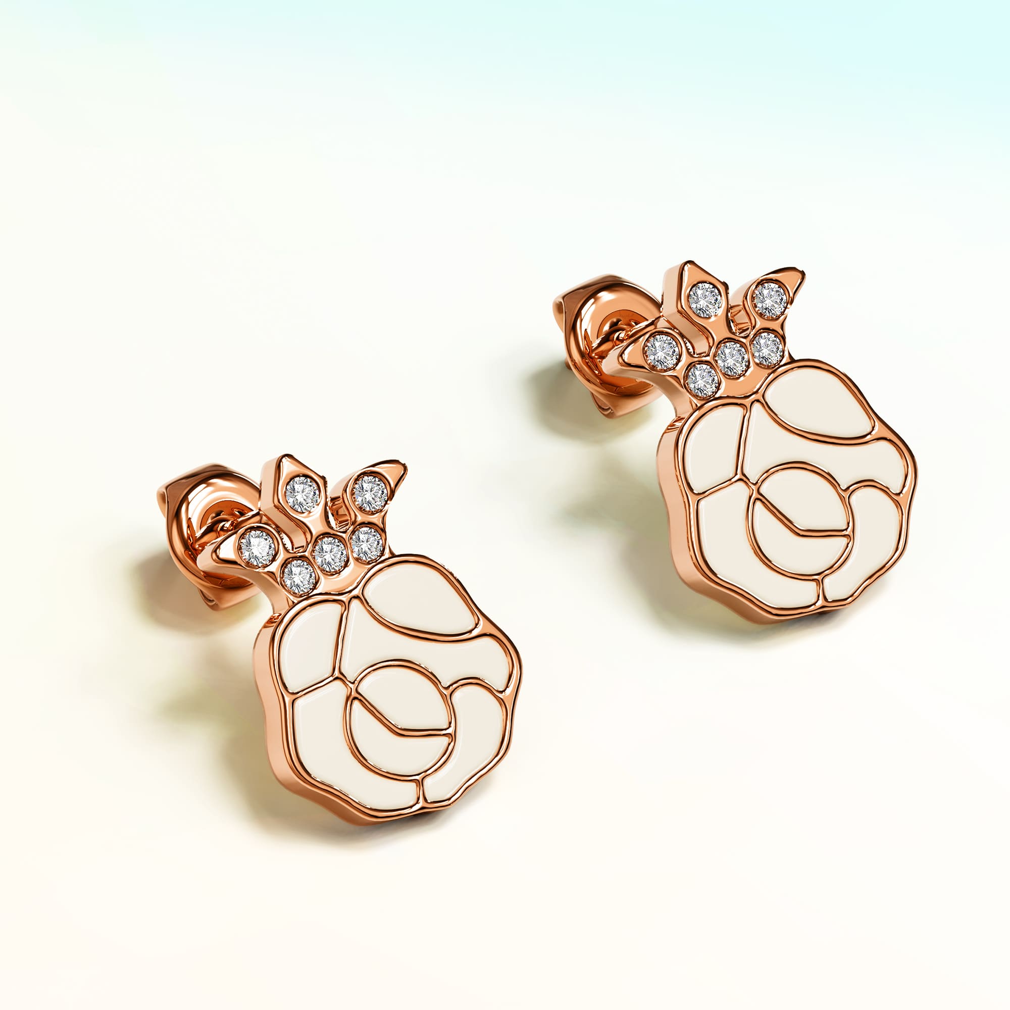 Rosie Stud Earrings Embellished With SWAROVSKI® Crystals