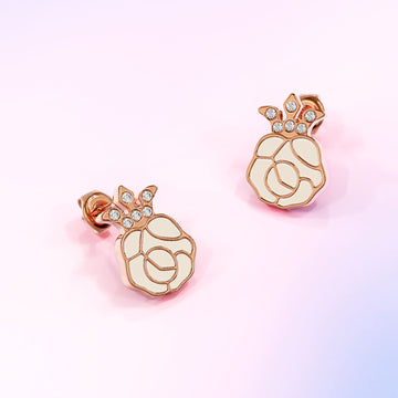 Krystal Couture Rosie Stud Earrings Embellished with Swarovski® Crystals