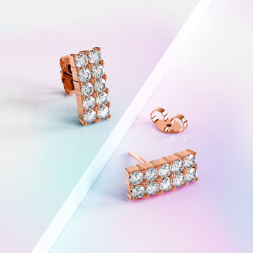 Krystal Couture Glitz and Glam Stud Earrings Embellished with SWAROVSKI® Crystals