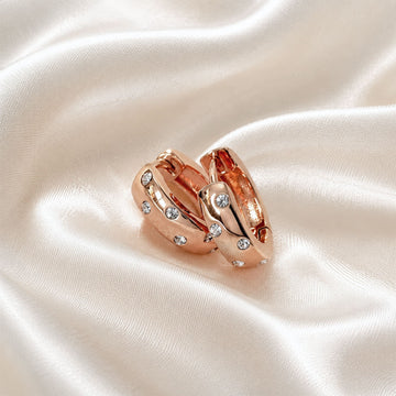 Krystal Couture Encrusted Hoop Earrings Embellished with SWAROVSKI® Crystals