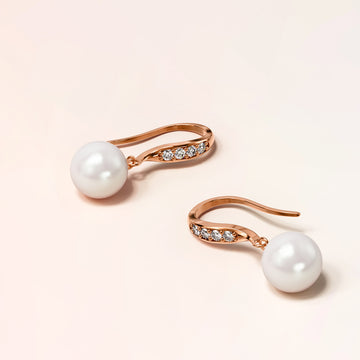 Chivalry Pearl Drop Earrings Embellished with SWAROVSKI® Crystal Pearls