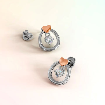 Krystal Couture Felina Love Earrings Embellished with Swarovski® Crystals