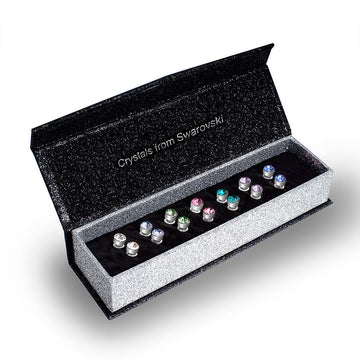 Boxed 7 Day Earrings Set Embellished with SWAROVSKI® crystals