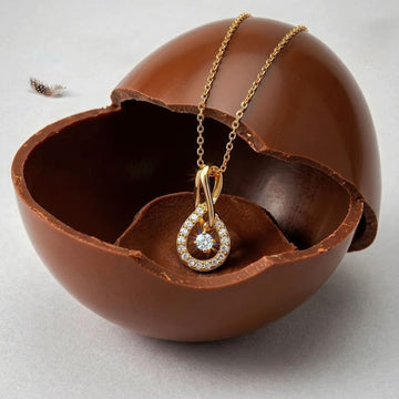 Krystal Couture Twist Pendant Necklace Embellished with SWAROVSKI® Crystals