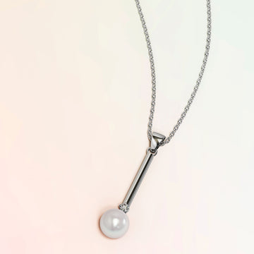 Krystal Couture Magnificent Pearl Drop Necklace Embellished with Swarovski® Crystals