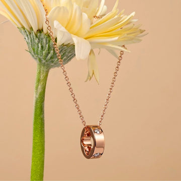 Krystal Couture Ring Pendant Necklace Embellished with SWAROVSKI® Crystals