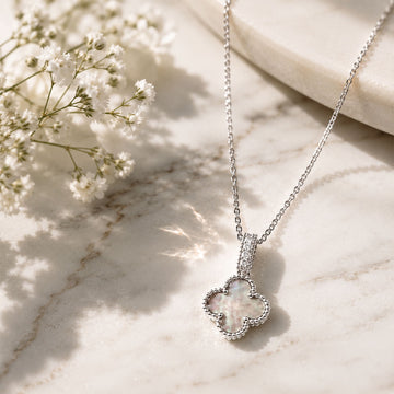 Krystal Couture White Gold Milkyway Necklace Embellished with Swarovski® Crystals