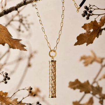 Krystal Couture Krystal Hour Glass Long Necklace Embellished with SWAROVSKI® Crystals