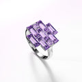Alana Cocktail Ring Purple Embellished With SWAROVSKI¬Æ Crystals