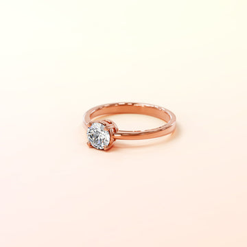 Solitaire Ring Embellished With SWAROVSKI® Crystals