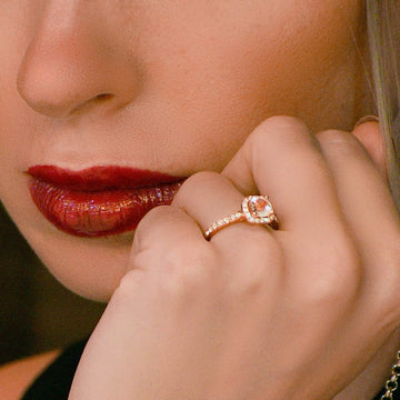 Krystal Couture Engagement Ring Embellished with SWAROVSKI® Crystals