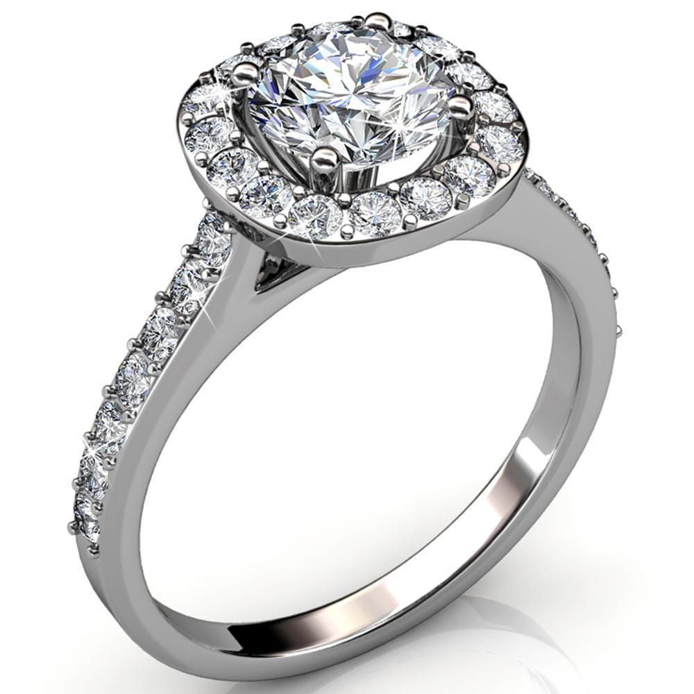 Engagement Ring Embellished With SWAROVSKI¬Æ Crystals