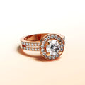 Bloom Halo Ring Embellished With SWAROVSKI¬Æ Crystals