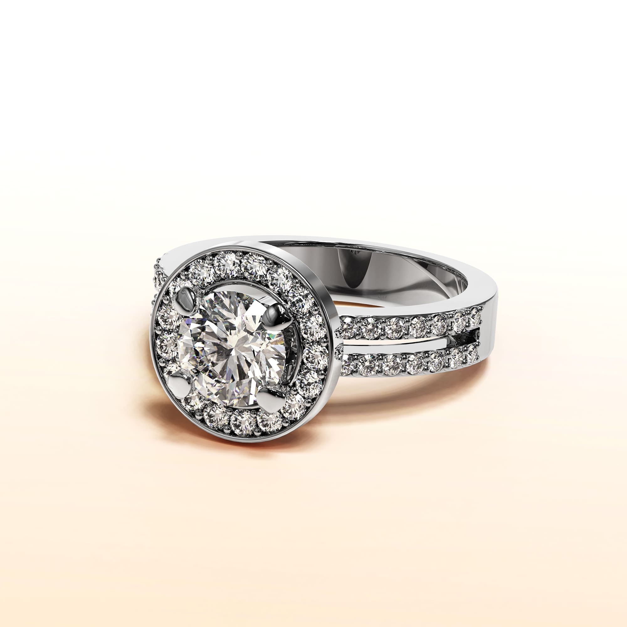 Bloom Halo Ring Embellished With SWAROVSKI® Crystals