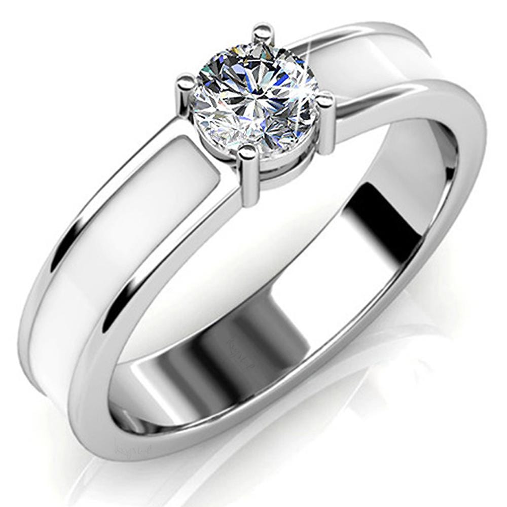 Marian Solitaire Ring Embellished With SWAROVSKI¬Æ Crystals