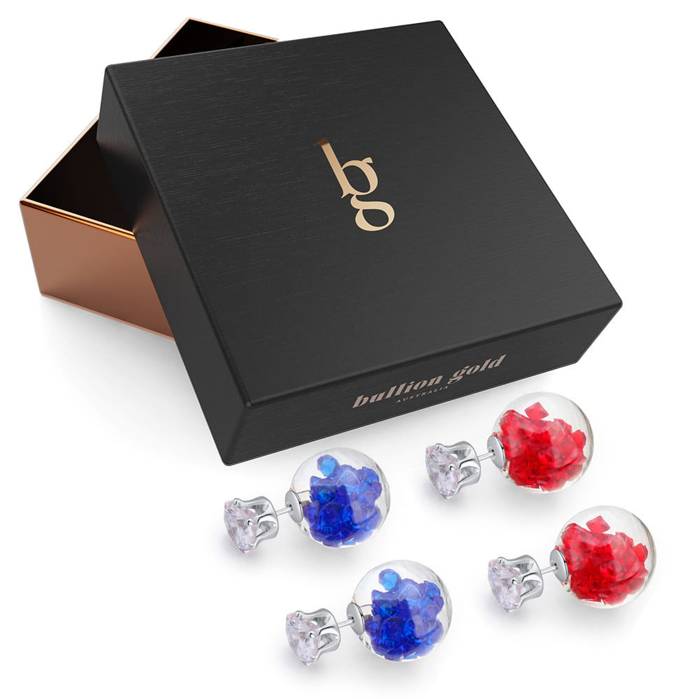 Boxed Stardust Bubble Earrings Set