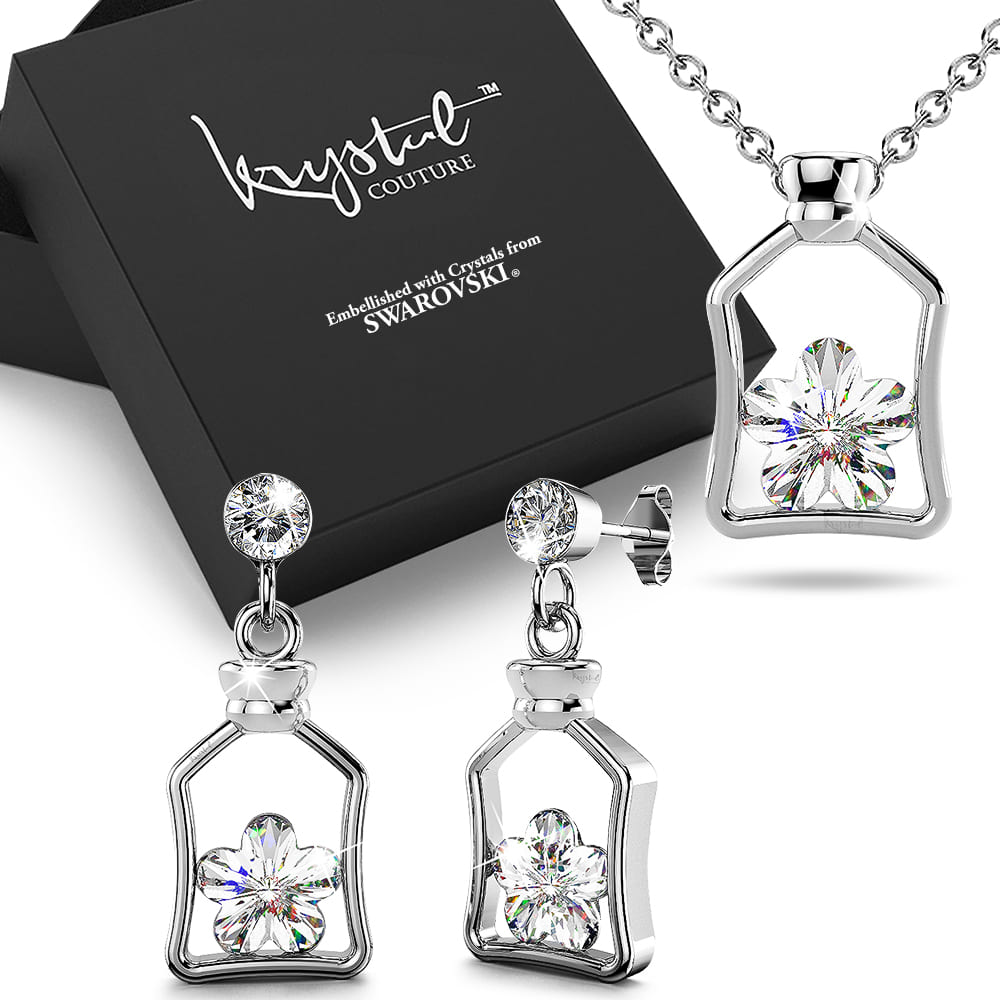 Boxed Cutie Star Necklace And Earrings Set Embellished with SWAROVSKI® Crystals