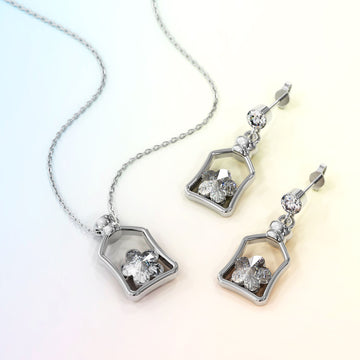 Boxed Cutie Star Necklace And Earrings Set Embellished with SWAROVSKI® Crystals