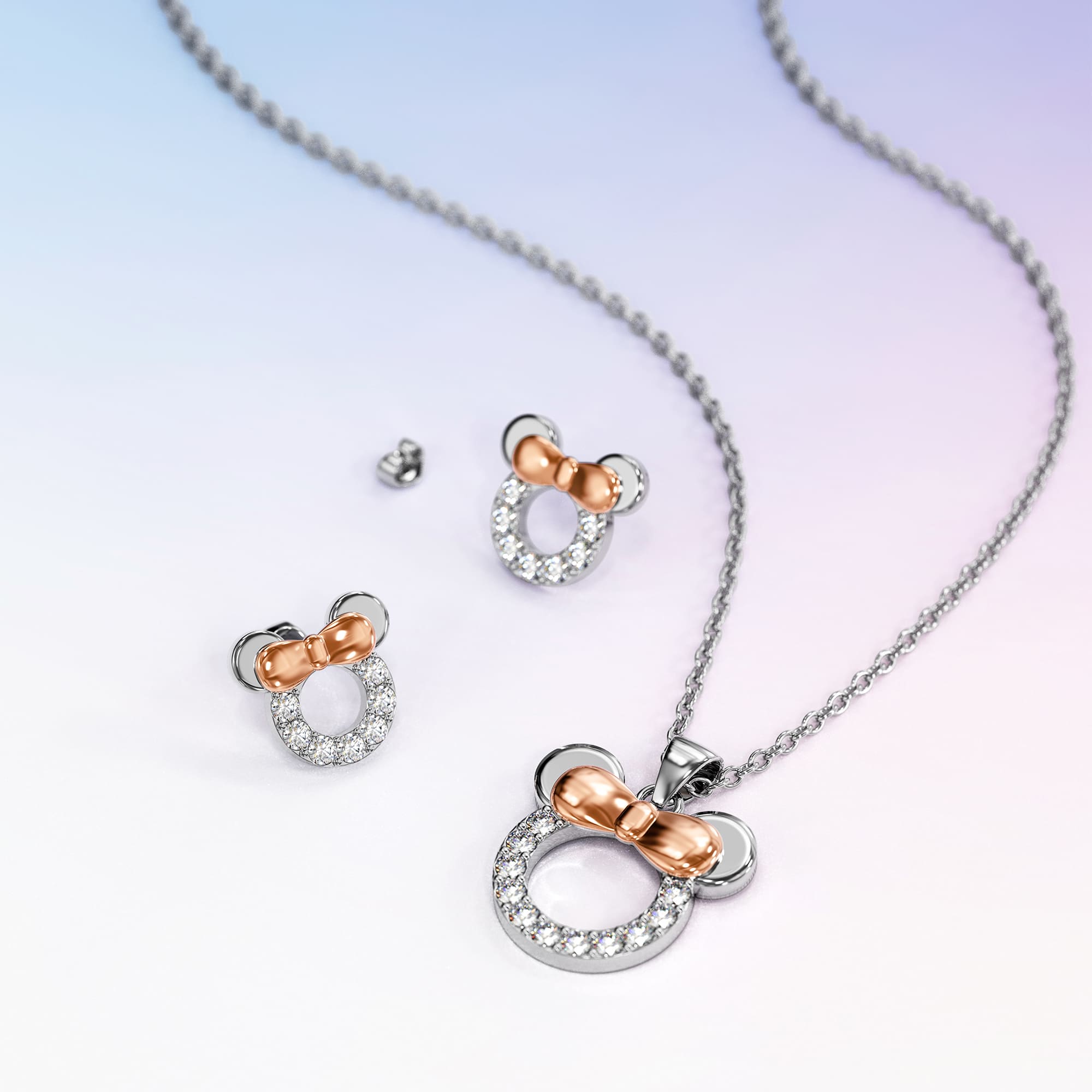 Boxed Minnie Mouse Set Embellished with SWAROVSKI® Crystals