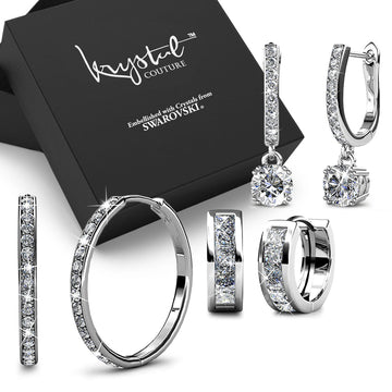Boxed Timeless Bling Embellished with SWAROVSKI® crystals In White Gold