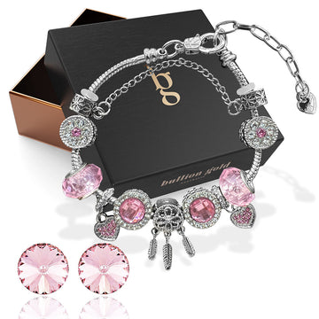 Boxed Dreamcatcher Charm Bracelet and Earrings Set