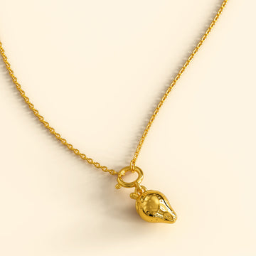 Strawberry Gold Charm Necklace 