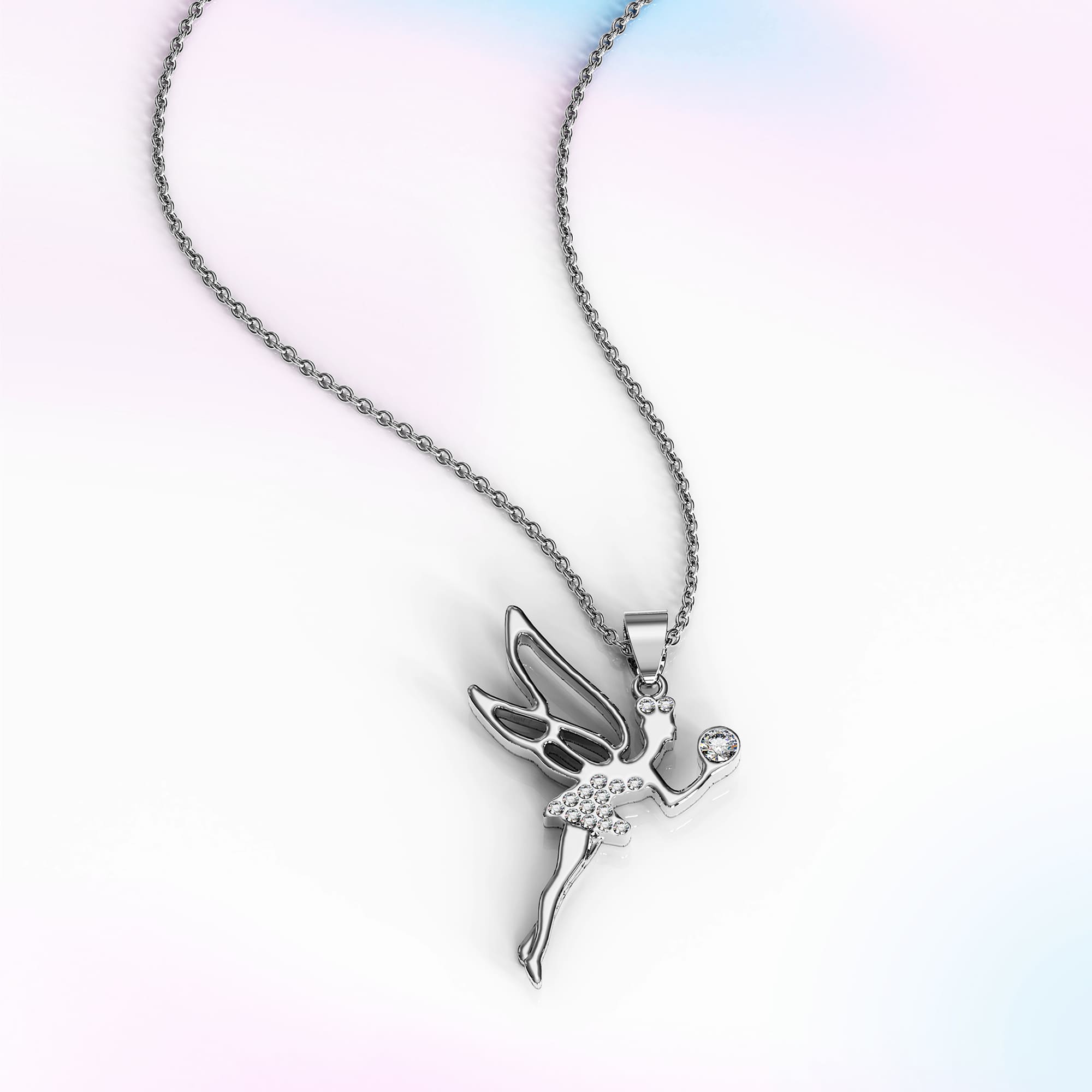Tinkerbell Necklace Embellished With SWAROVSKI® Crystals