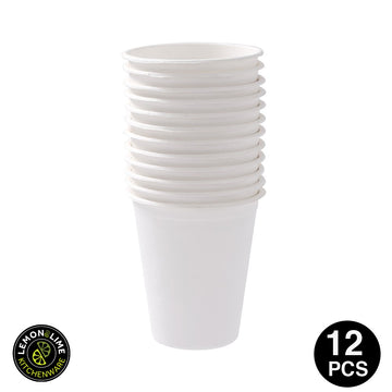 Lemon & Lime ECO SUGARCANE CUP 250ML 12PC - WHITE