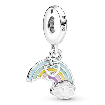 Rainbow&Cloud Dangle Charm