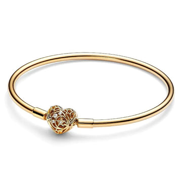 Pandora Celestial Heart Clasp Bangle